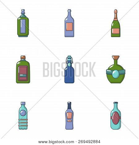 Blister Icons Set. Flat Set Of 9 Blister Vector Icons For Web Isolated On White Background