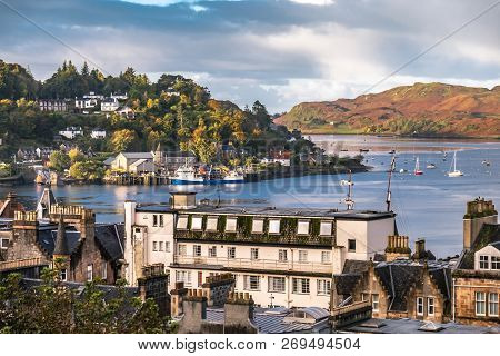 The Skyline Of Oban In Autumn, Argyll In Scotland - United Kingdom