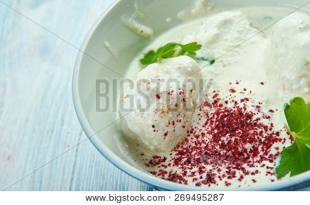 Kashmiri Goshtaba, Creamy Lamb Meatballs,  Popular Kashmiri Dish Indian Food