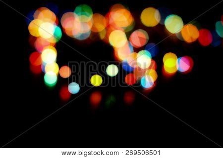 Christmas And New Year Feast Bokeh Background