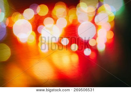 Christmas And New Year Feast Bokeh Background