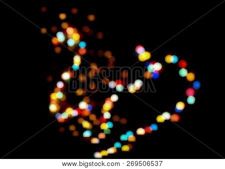 Christmas And New Year Feast Bokeh Background