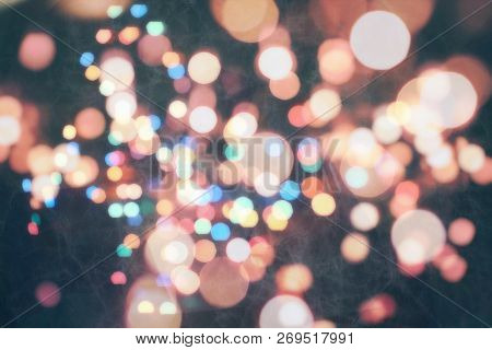 Christmas And New Year Feast Bokeh Background
