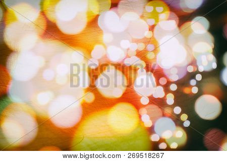 Christmas And New Year Feast Bokeh Background