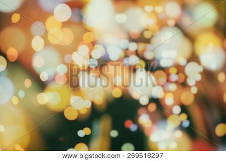 Christmas And New Year Feast Bokeh Background