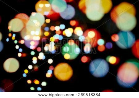 Christmas And New Year Feast Bokeh Background