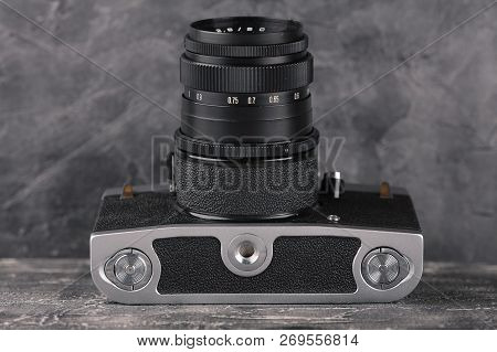 Moscow, Russia, April 13, 2017. The Old Soviet Medium Format Slr Camera Kiev-6c, Released1983.