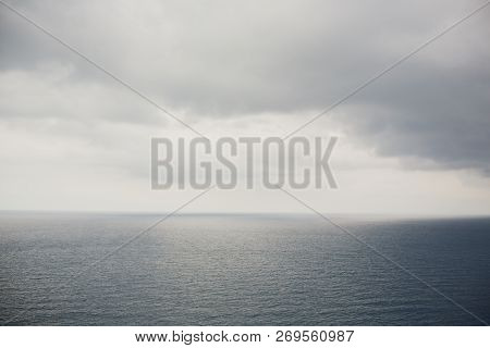 Lighthouse And Viewpoint Cap De Formentor. Tourist Attraction. Mallorca Island Coast In The Evening.