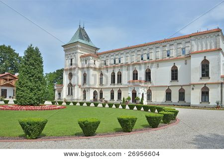 Starobylý hrad v Przeclaw, Polsko