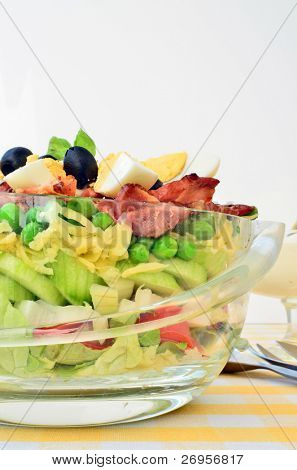 Sju lager sallad
