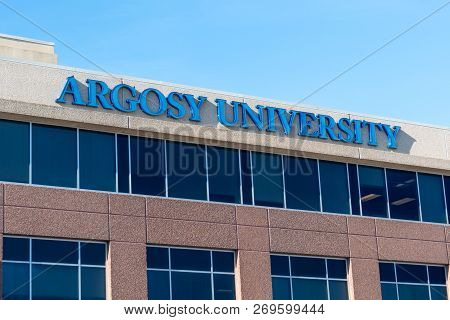St. Paul, Mn/usa - November 18, 2018: Argosy University Exterior And Trademark Logo. Argosy Universi