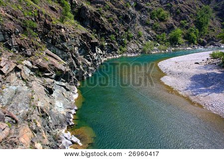 Floden Trebbia, nordlige Italien