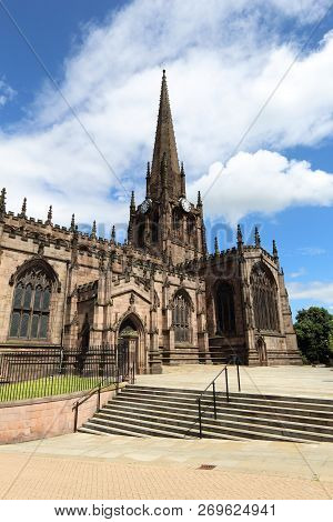 Rotherham, Town In South Yorkshire, Uk. Rotherham Minster (all Saints Church), Gothic Architecture.