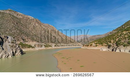 View Of River Euphrates Near Erzincan, Turkey