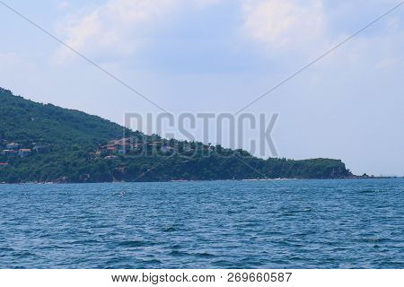 View Of Burgazada Island From The Sea.