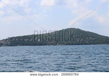 Watching The Burgaz Island From A Steamboat.