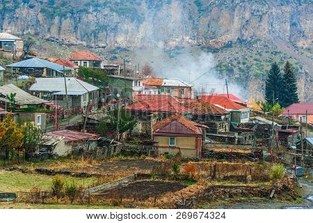 Architecture Of Stepantsminda In The Khevi Province, Georgia