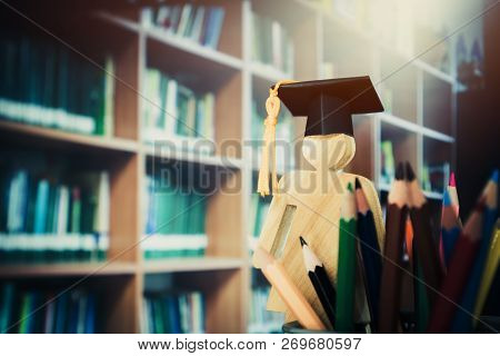 Education Knowledge Learning Study Abroad International Ideas. People Sign Wood Graduation Celebrati