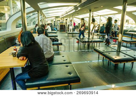Interior Of Modern Tourist Boat