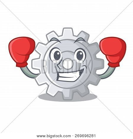 Boxing Roda Gear Simple Image On Cartoon