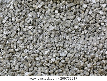 Pieces Of Silver Licorice Called Terra Di Cattu In Italian Language