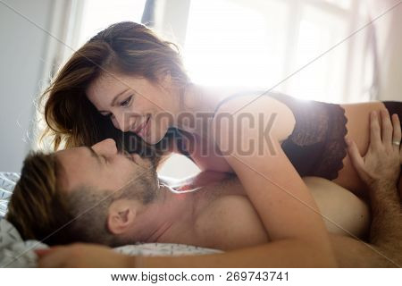 Expression Of Passionate Lovemaking With Beautiful Couple