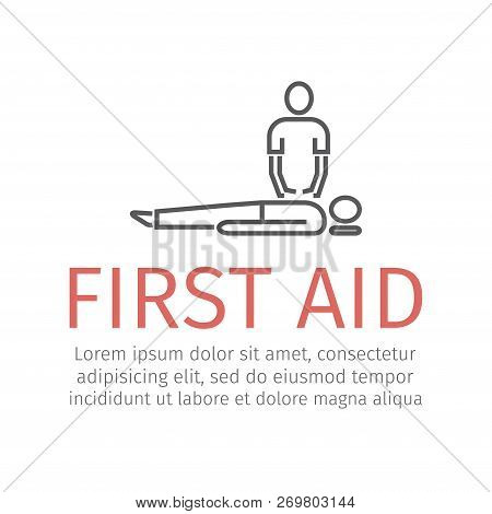 Cpr First Aid Vector Sign For Web Graphic.