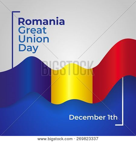 Romania Great Union Day Vector Template Design Illustration