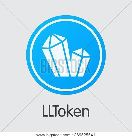 Lltoken Digital Currency Coin. Vector Coin Symbol Of Llt.