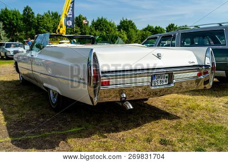 Paaren Im Glien, Germany - May 19, 2018: Full-size Luxury Car Cadillac De Ville Convertible (third G