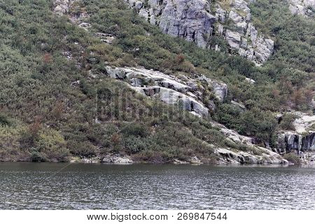 View On The Lac De Melo In The Restonica Valley In Corsica