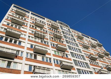 Collective House Koldum In Zlin, Moravia, Czech Republic, Sunny Summer Day