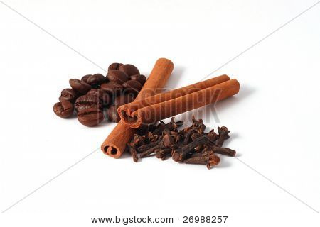 cinnamon, coffee, cloves