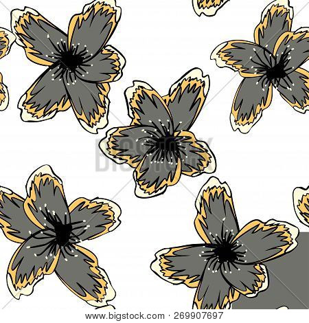 Abstract Seamless Pattern With Simple Elements Vector Eps 10