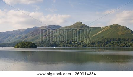 Derwent Water And Catbells, Lake District, Cumbria, England