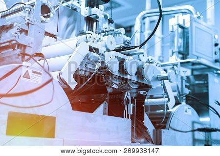 Plant Picture, Machine With Control Panel, Steel Machines, Manuf