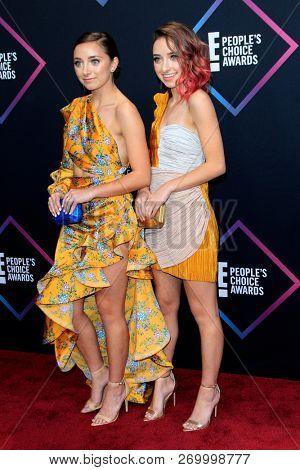 LOS ANGELES - NOV 11:  Brooklyn McKnight, Bailey McKnight at the People's Choice Awards 2018 at the Barker Hanger on November 11, 2018 in Santa Monica, CA