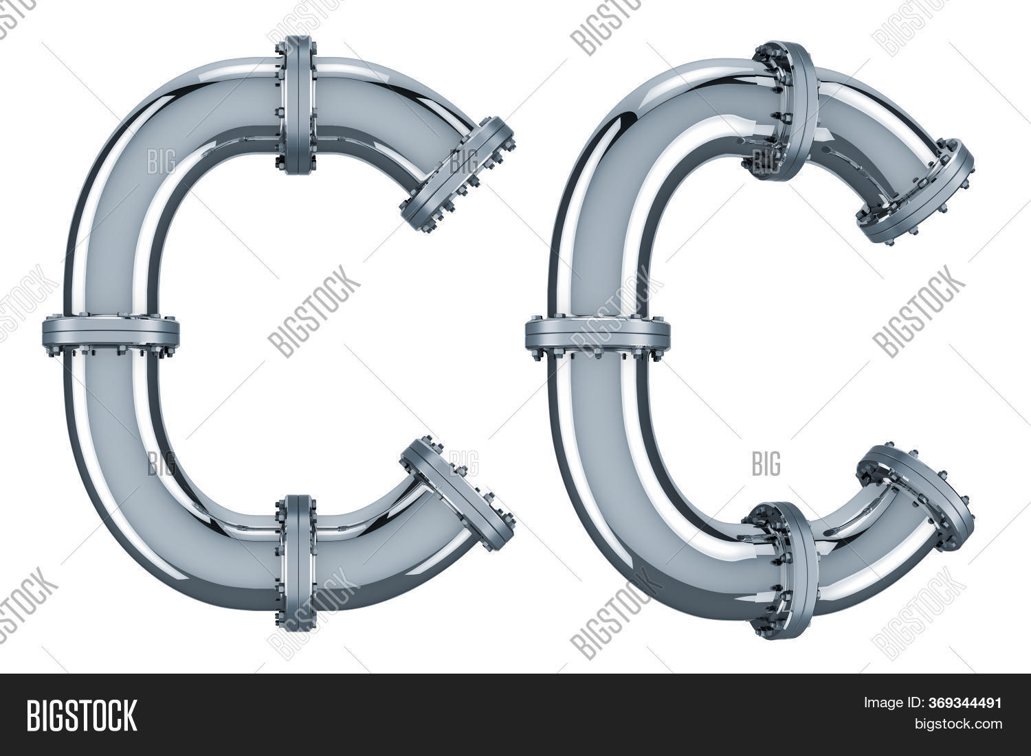 Letter C Steel Pipes, Image & Photo (Free Trial) Bigstock