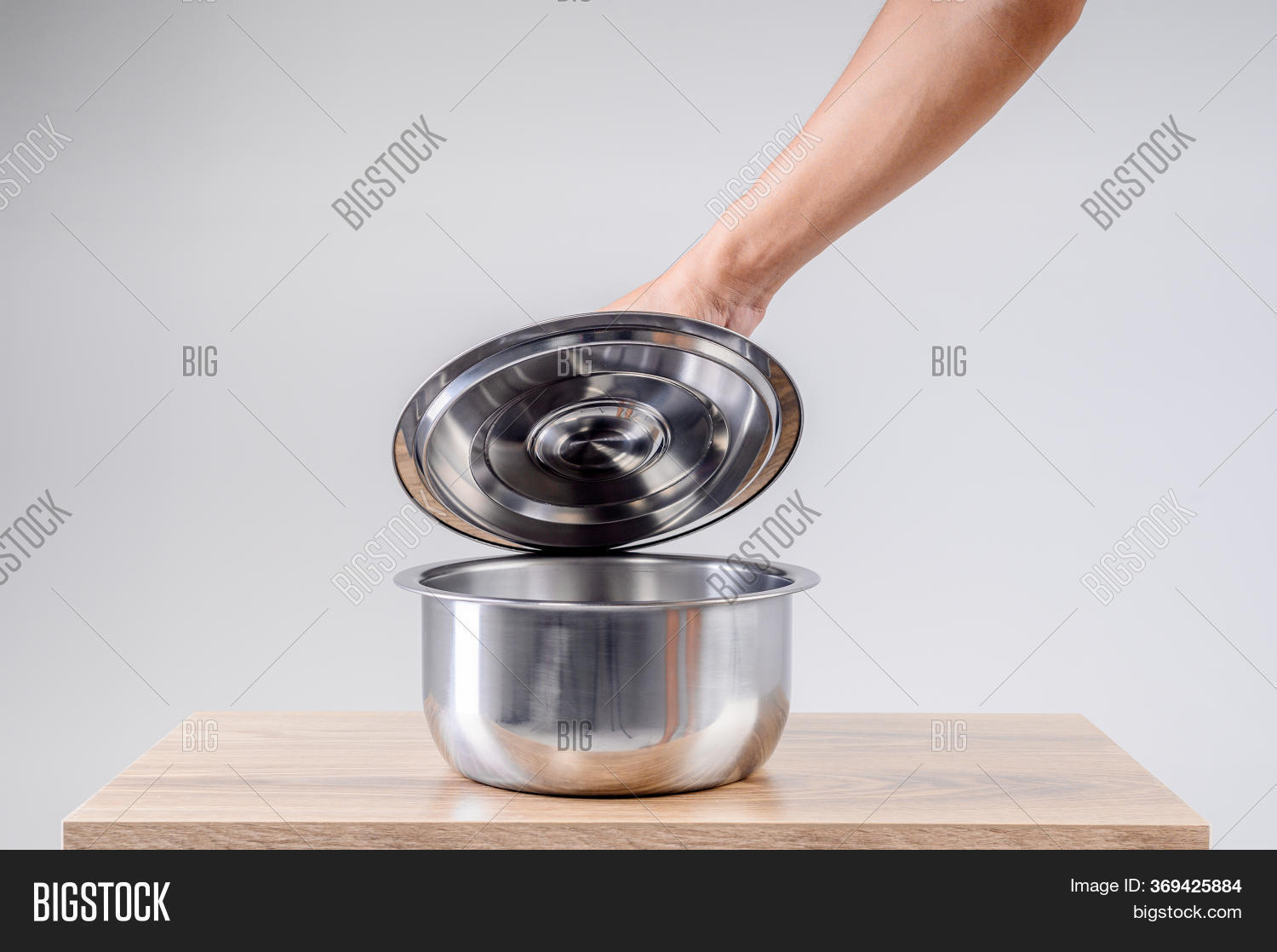 Hand Hold Open Lid Pot Image & Photo (Free Trial) Bigstock