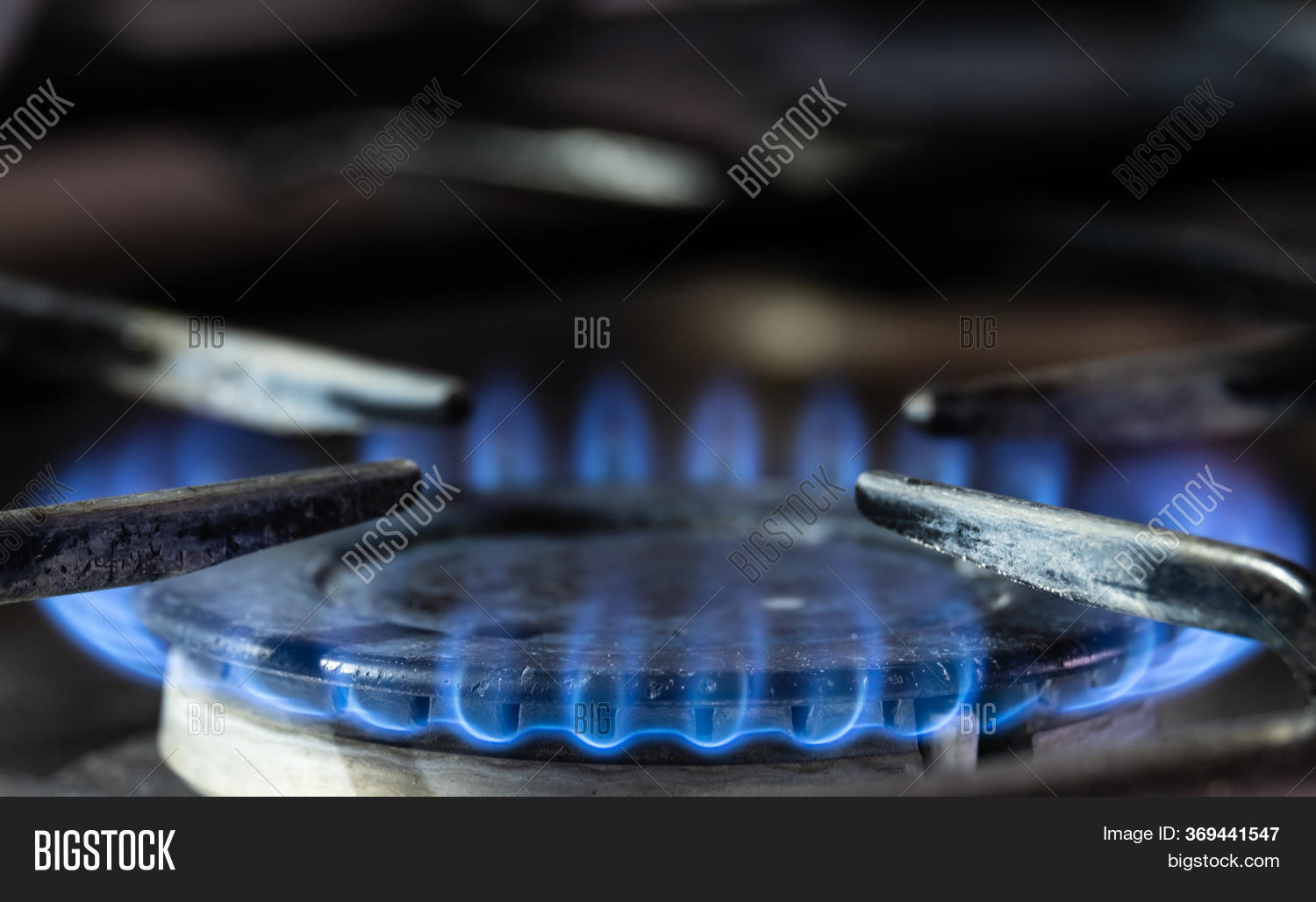 Blue Gas Flame On Gas Image & Photo (Free Trial) Bigstock