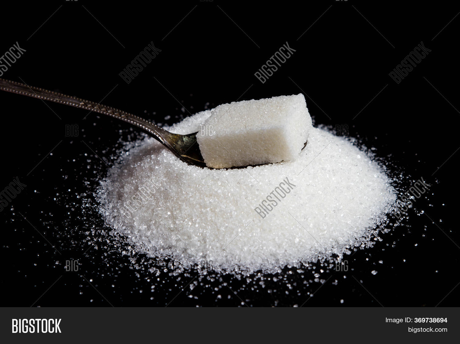 Sugar Cube On Spoon. Image & Photo (Free Trial) Bigstock