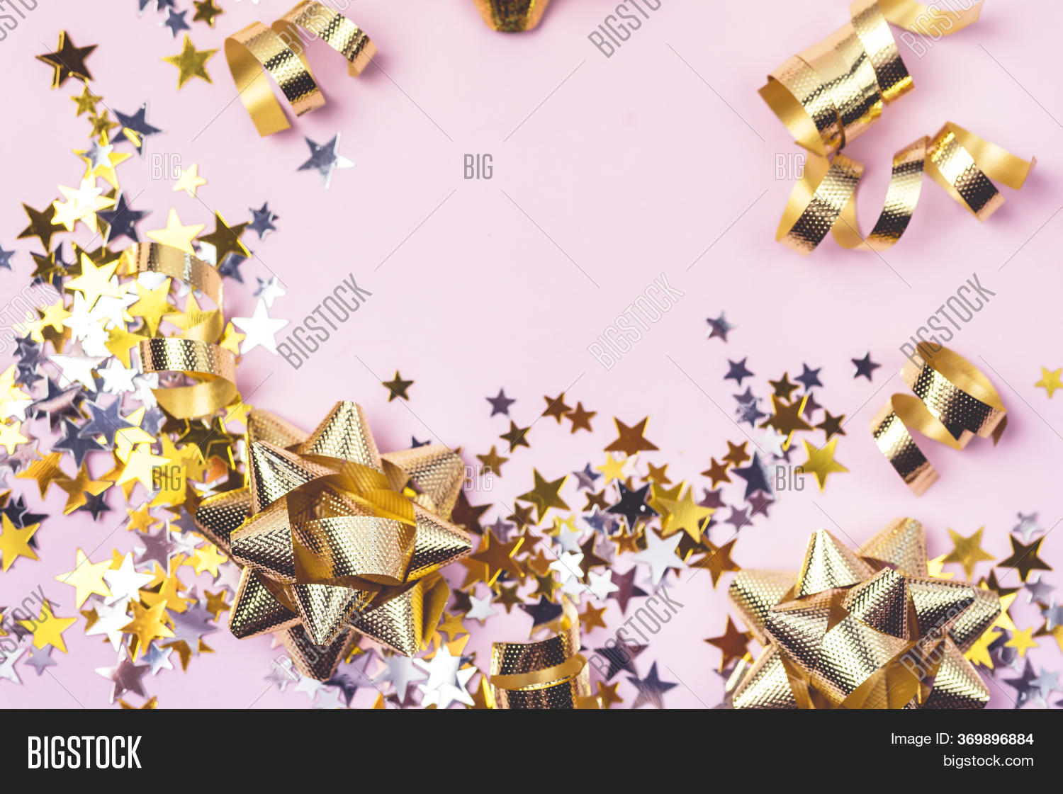 Gold Silver Confetti Image & Photo (Free Trial) Bigstock