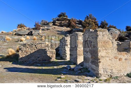 Welshtown Ruins Walls, Central Otago, New Zealand
