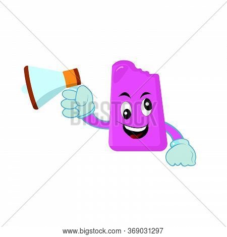 Ice Cream Mascot Character. Design Vector Illustration