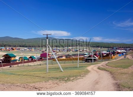 Siberian village of Khuzir on Olkhon Island, Baikal Lake