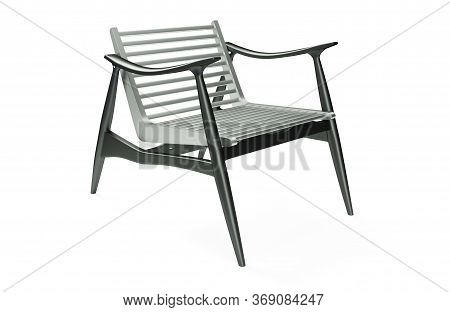 3d Rendering Of Modern Chair Made Of Isolated On A White Background