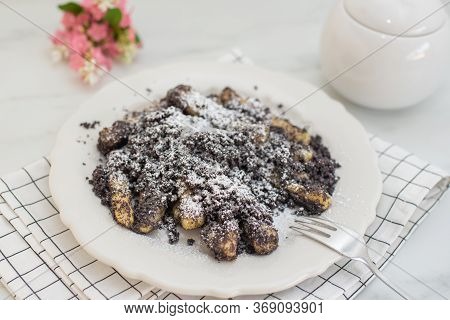 Potato Dumplings Sulance Gnocci With Milled Poppy Seeds And Sugar Powder