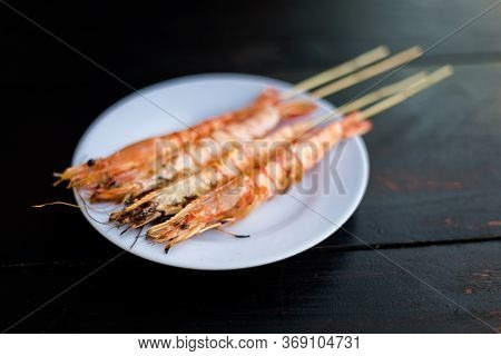 Delicious Vietnamese Seafood Grilled Shrimps