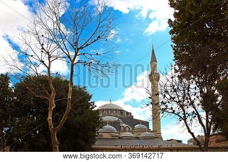 View On Ancient Kilic Ali Pasha Mosque At Istanbul, Turkey. The Mosque Was Constructed In 1578-1580.