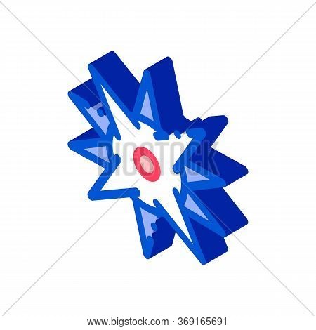 Allegry Organism Pathogen Vector Isometric Sign. Color Isolated Symbol Illustration